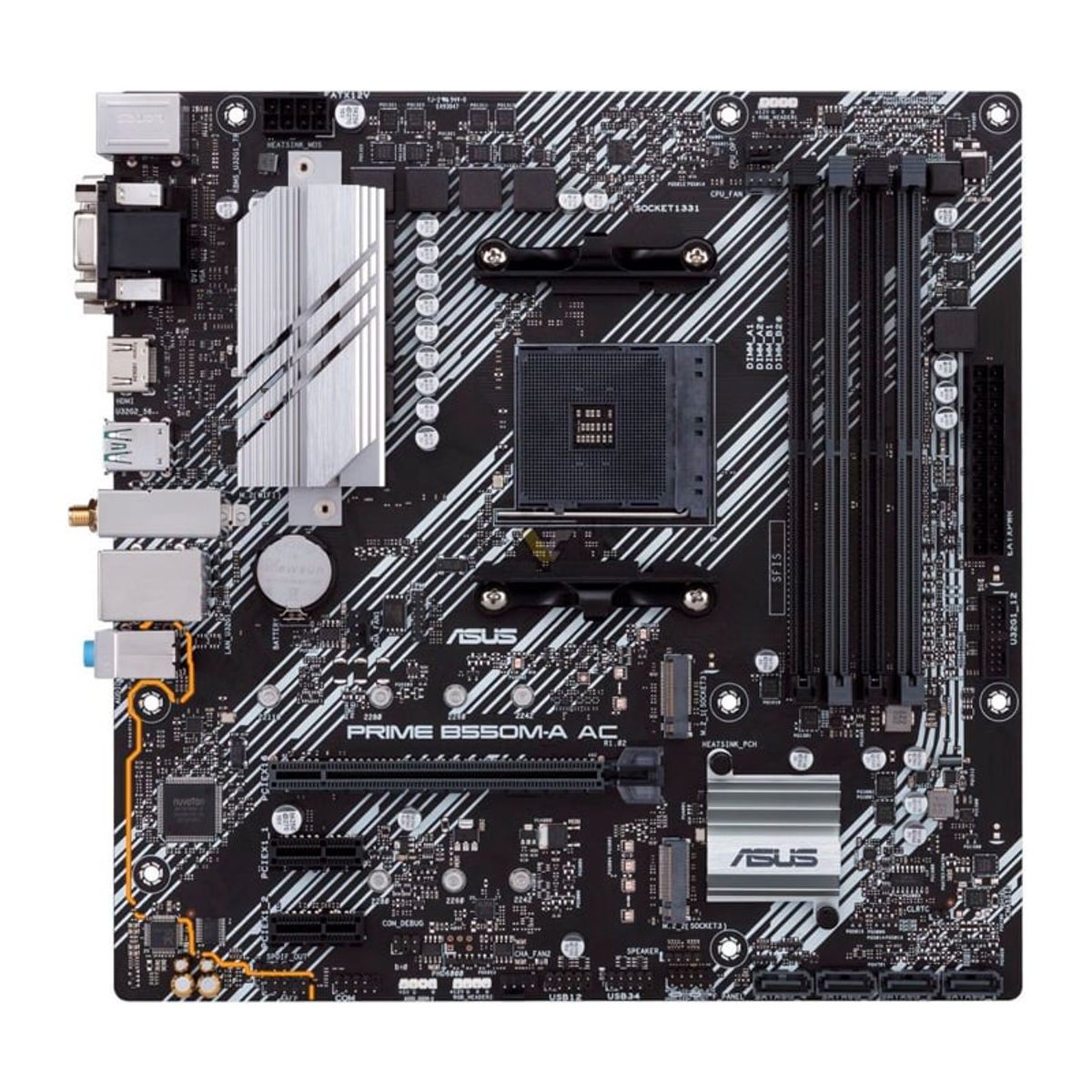 ASUS - MOTHERBOARD ASUS PRIME B550M-A AC CHIPSET AMD B550 SOCKET AMD AM4