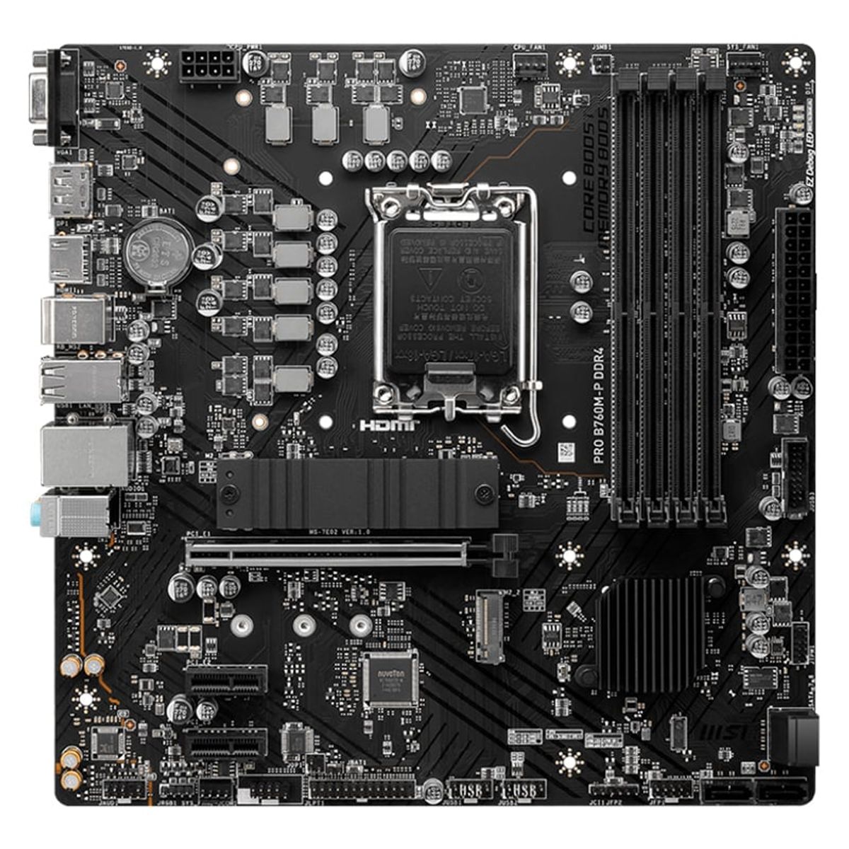 MSI - MOTHERBOARD MSI PRO B760M-P DDR4 CHIPSET INTEL B760 LGA1700