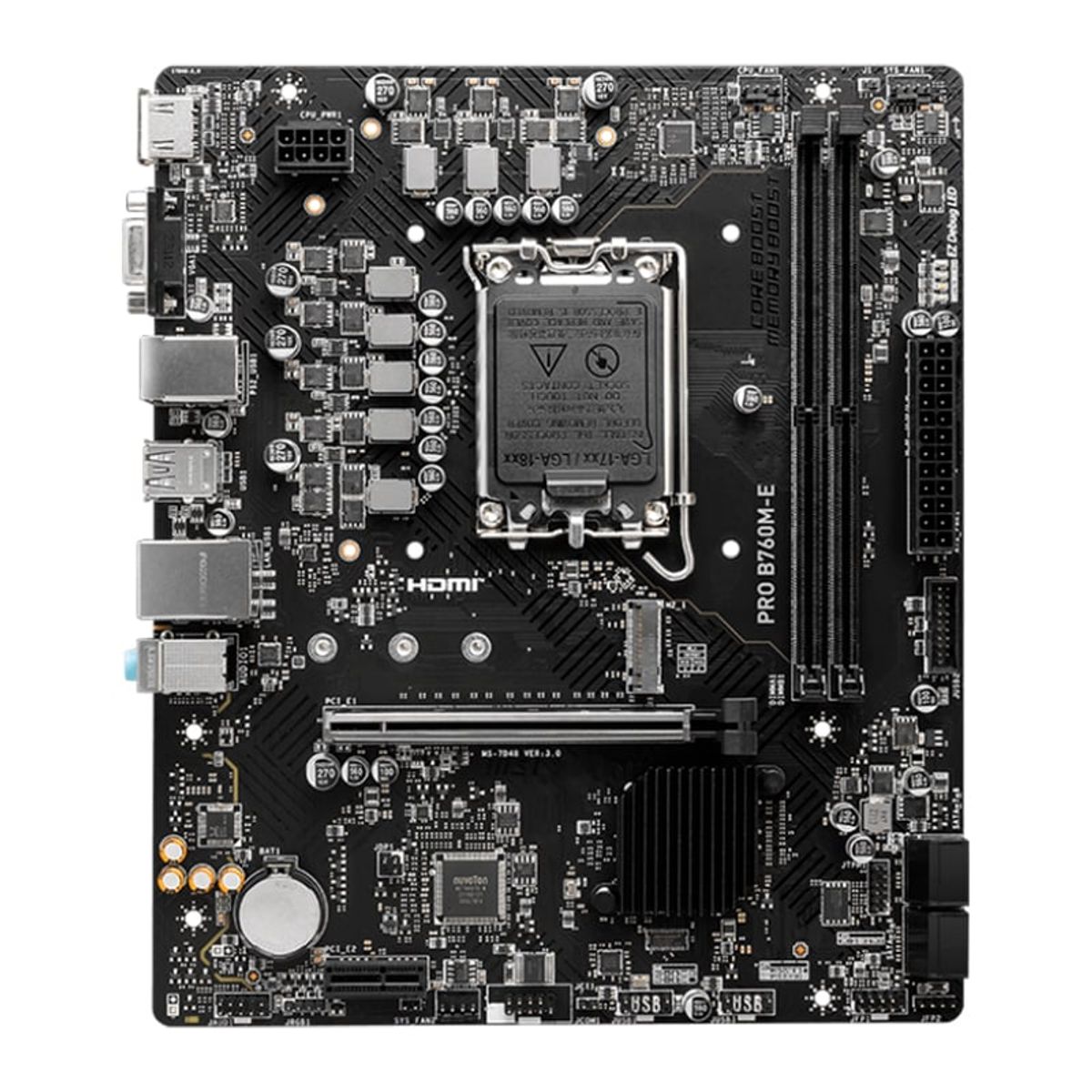 MSI - MOTHERBOARD MSI PRO B760M-E CHIPSET INTEL B760 LGA1700