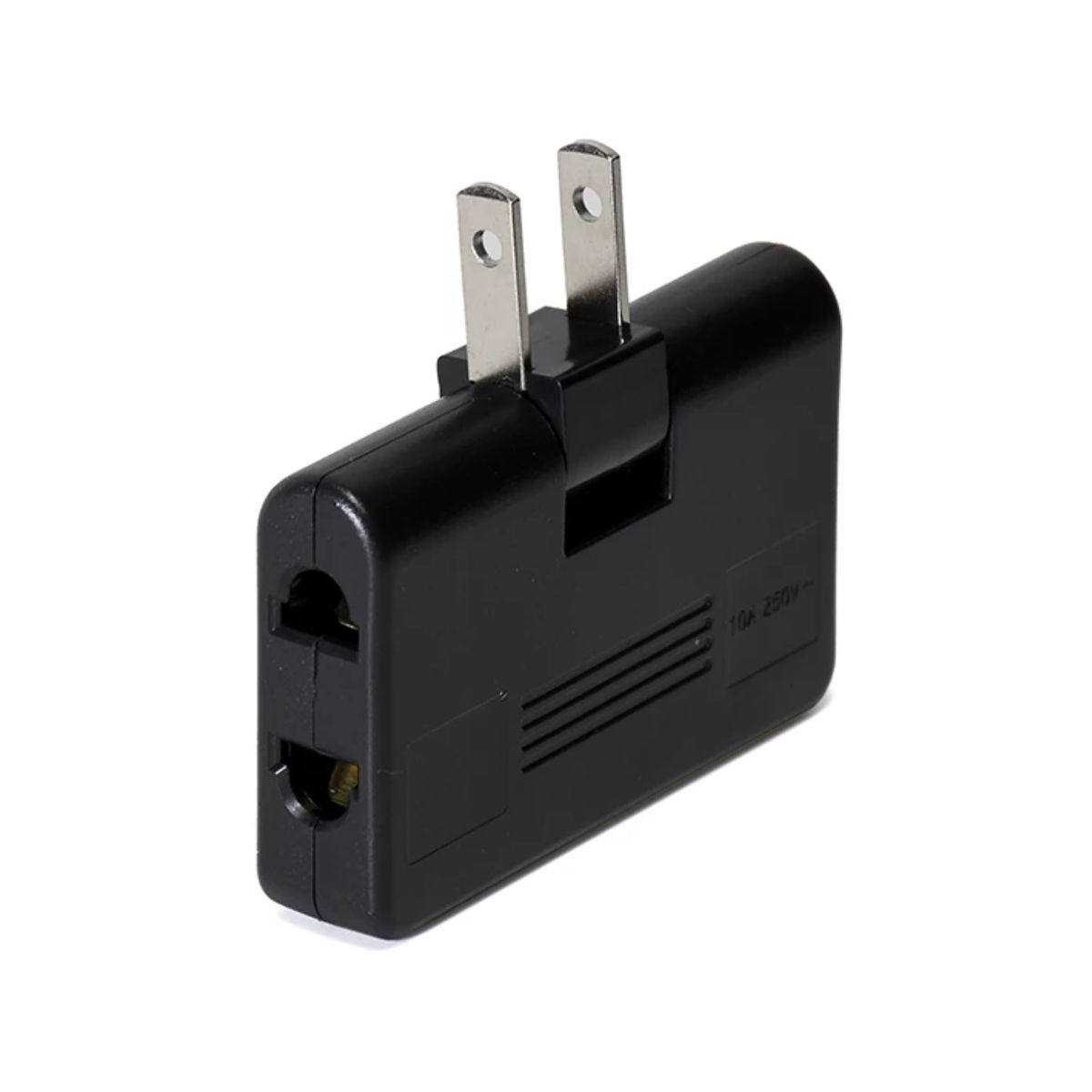 HOME LIGHT - Adaptador para enchufe de 90 grados  negro Home Light
