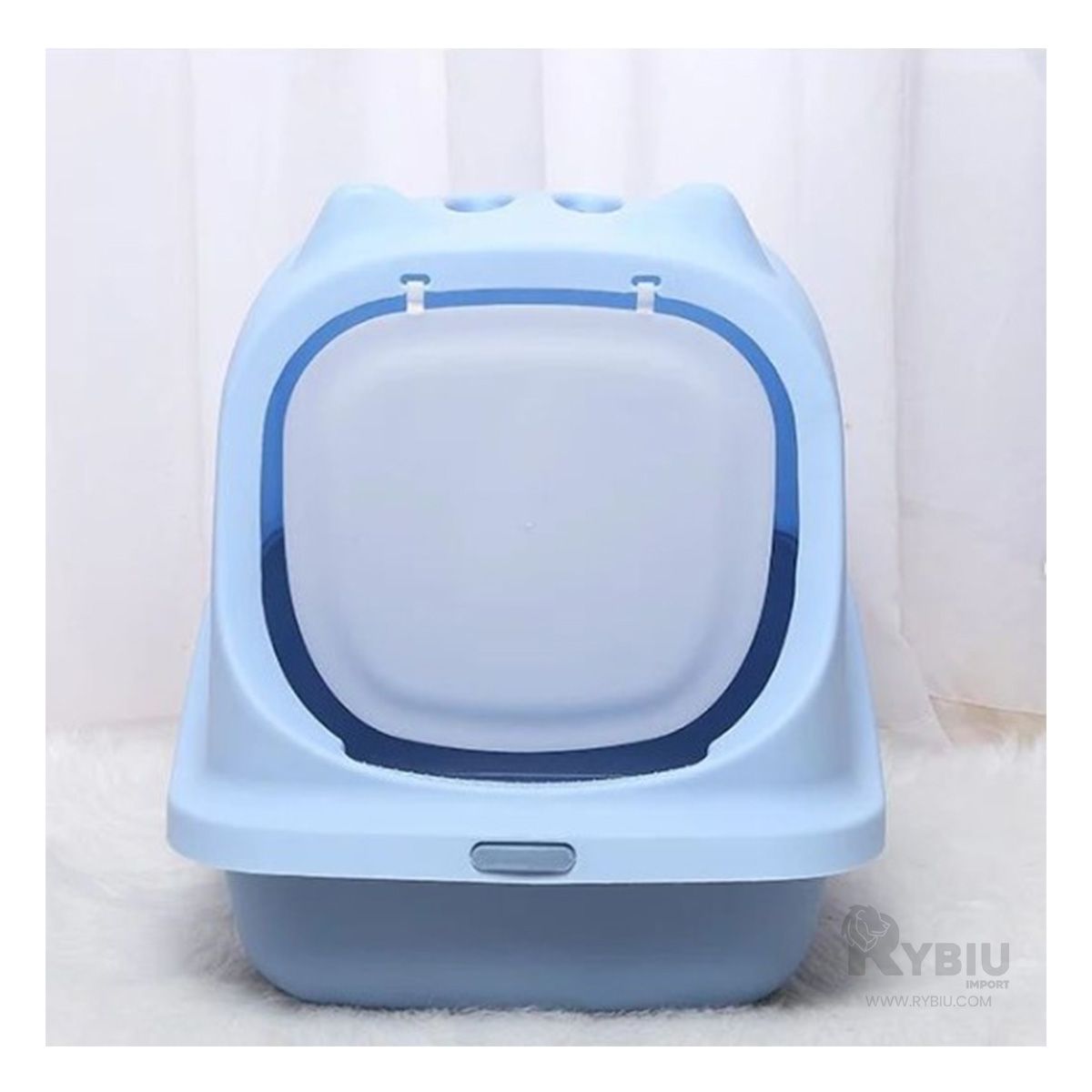 RYBIU IMPORT - Caja de Arena con Accesorios de Color Celeste Y+Stickers