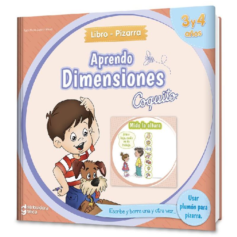 EDICIONES COQUITO - Libro Pizarra Aprendo Dimensiones