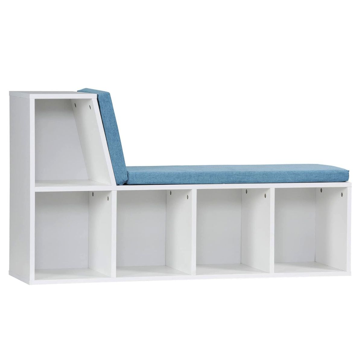 GENERICO - Librero o Zapatera con Asiento Infantil Azul Thora  Amore Home