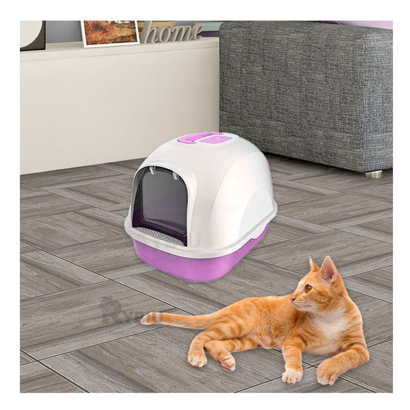 RYBIU IMPORT - Arenero para la Casa de Color Lila Y+Papel de Regalo