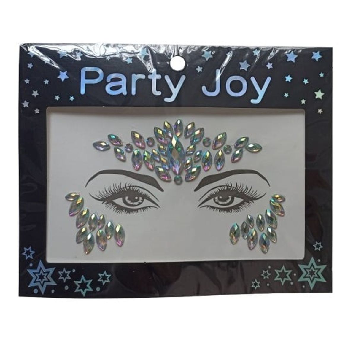 GENERICO - Gemas adhesivas multicolor para rostro fiestas Halloween