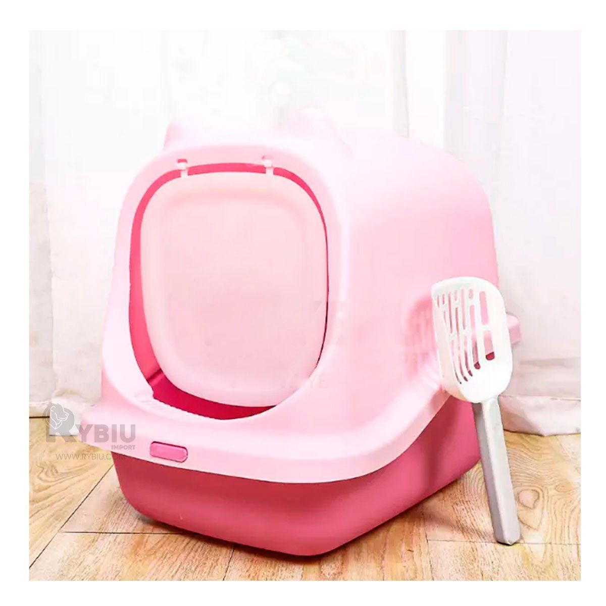 RYBIU IMPORT - Arenero con Diseño Dinamico de Rosado Y+Papel de Regalo