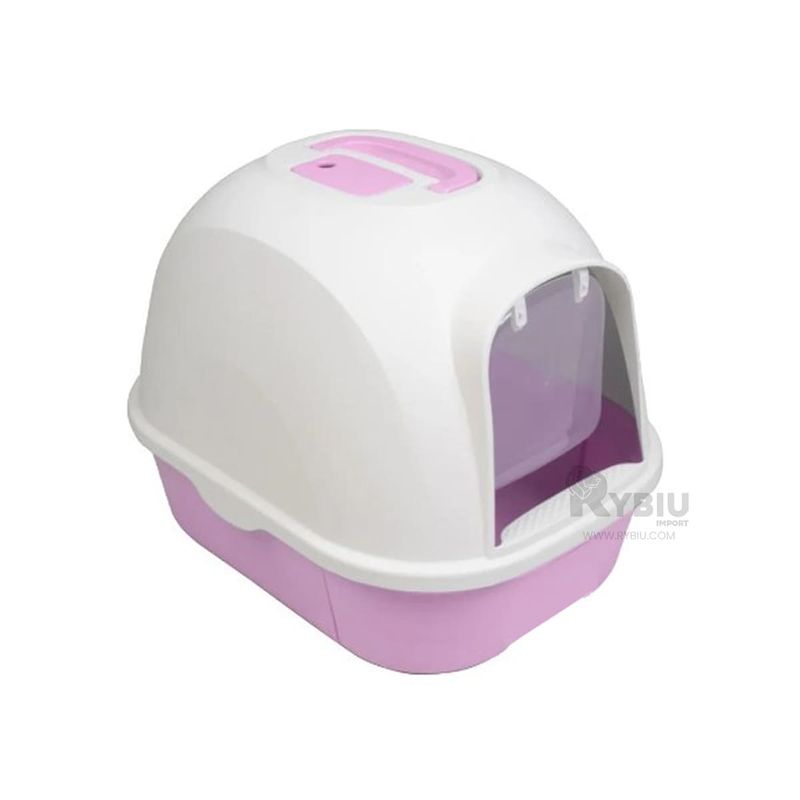 RYBIU IMPORT - Caja Arenera Cat con Pala en Lila Y+Envoltorio de Regalo