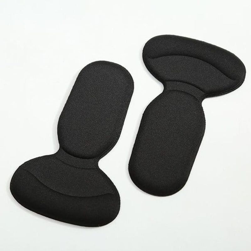 OEM - Almohadillas para talón protector para el cuidado de los pies NEGRO