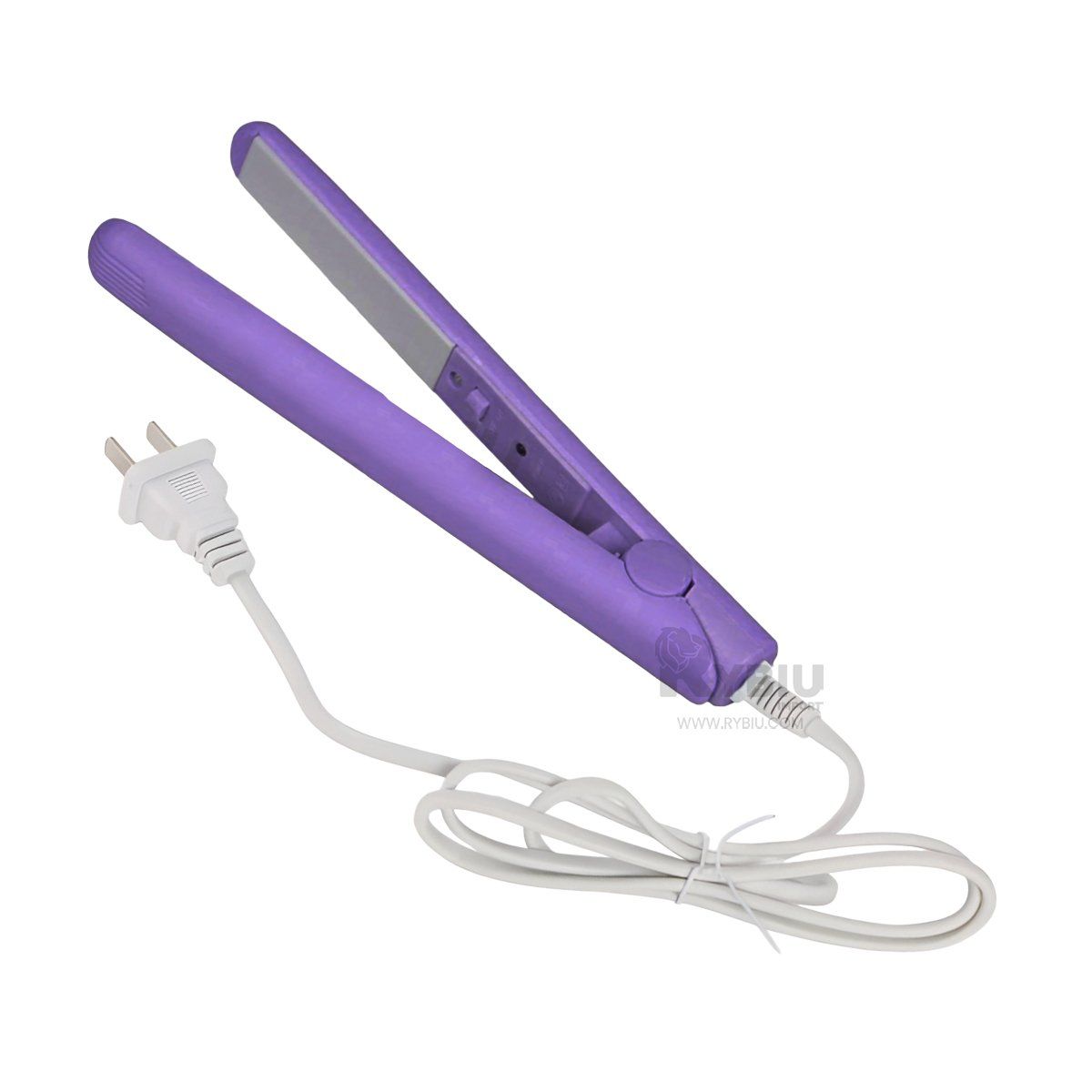 RYBIU IMPORT - Plancha de Pelo Facil Uso Chico Lila Y+Papel de Regalo
