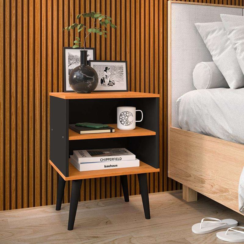 TU MESITA - Mesa de noche multiusos Lebrón colo NegroDuna TU MESITA