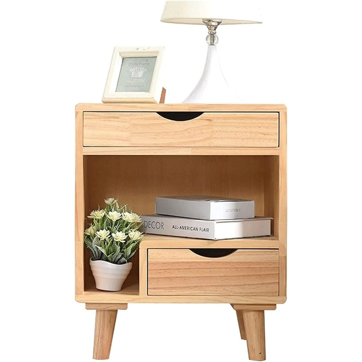 TU MESITA - Mesa de Noche práctica Lionel color Haya TU MESITA