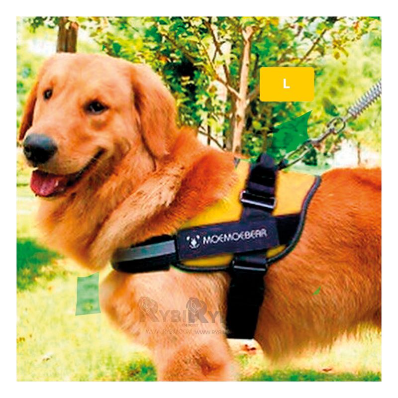 GENERICO - Arnes Practico para Perros en L Amarillo Y+Regalo Agendita