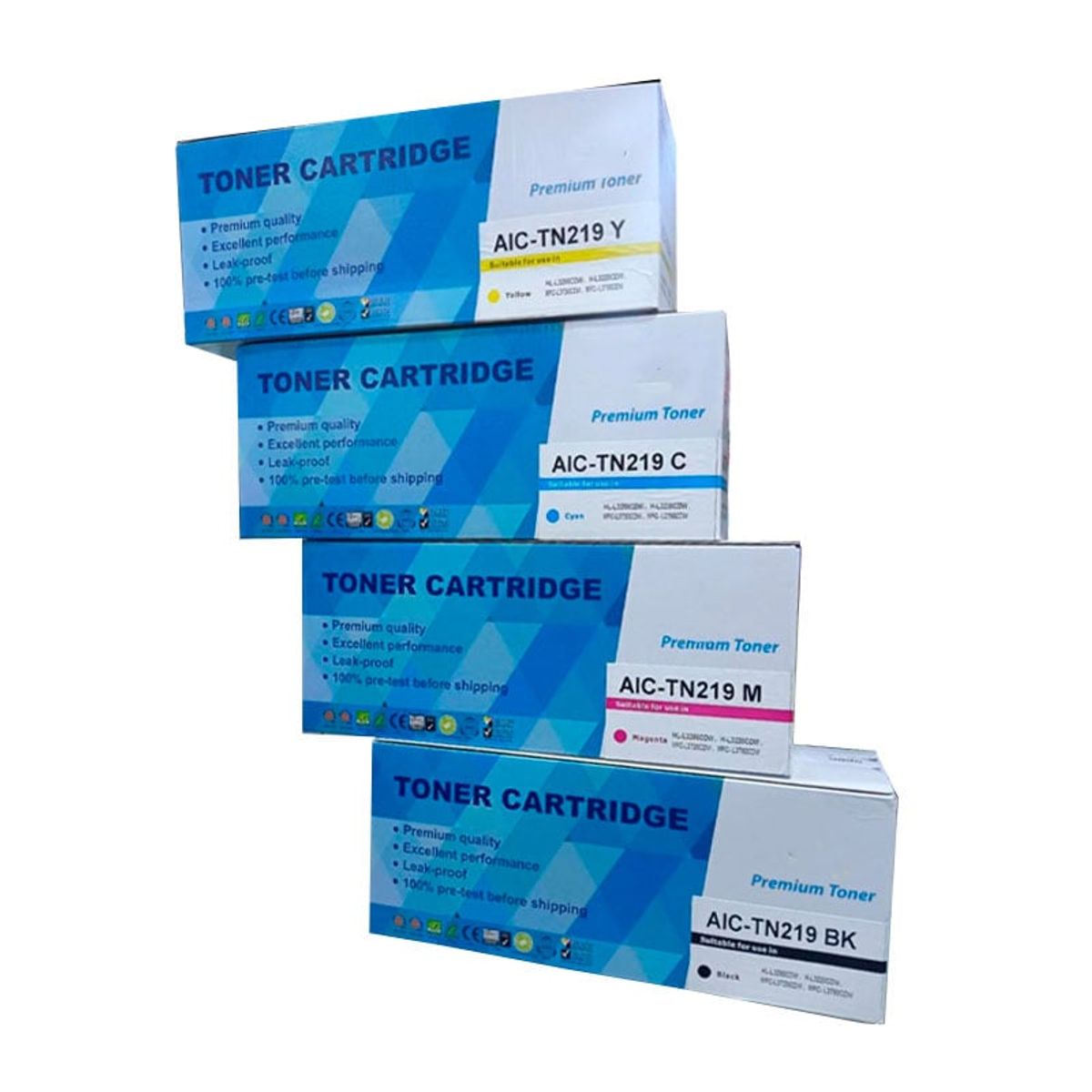 GENERICO - KIT TONER GENERICO BROTHER TN-219 4 COLORES DCP-L3560CDW