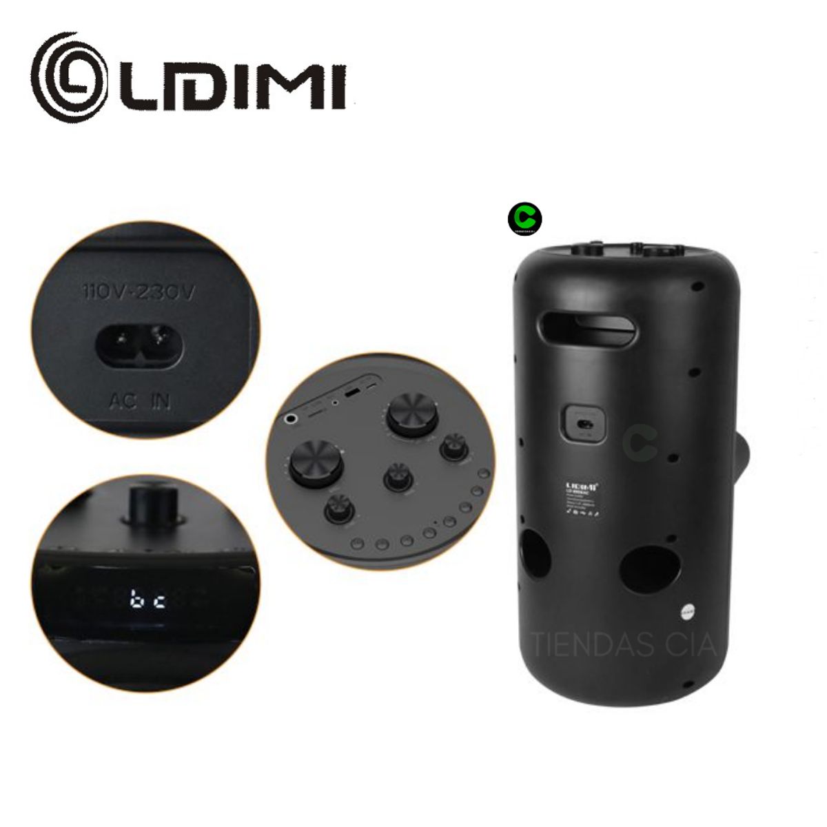 LIDIMI - Parlante Portatil Bluetooth LIDIMI LD-S008AC 70W