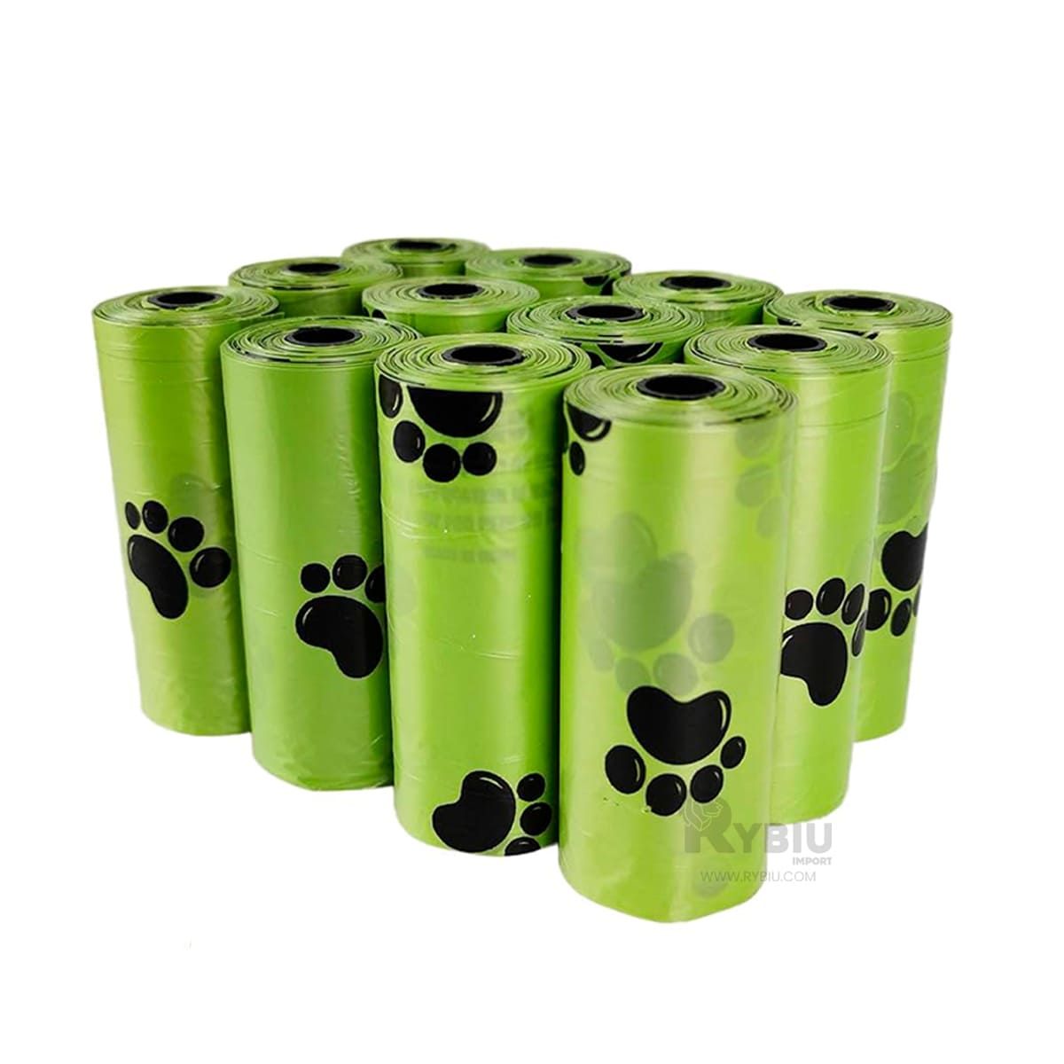 RYBIU IMPORT - Bolsa de Desecho Biodegradable Pet de Color Verde