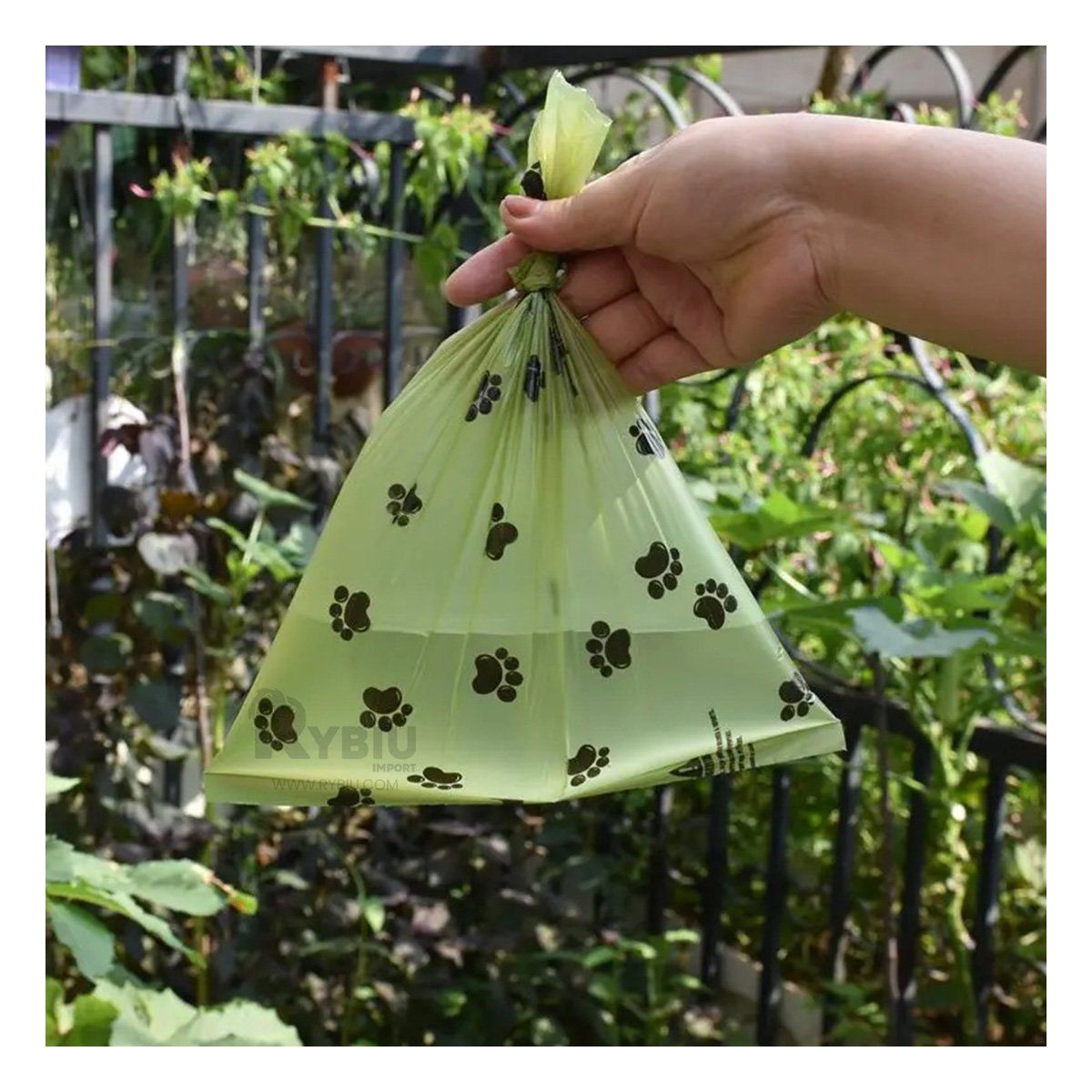 RYBIU IMPORT - Bolsa de Desecho Biodegradable Pet de Color Verde
