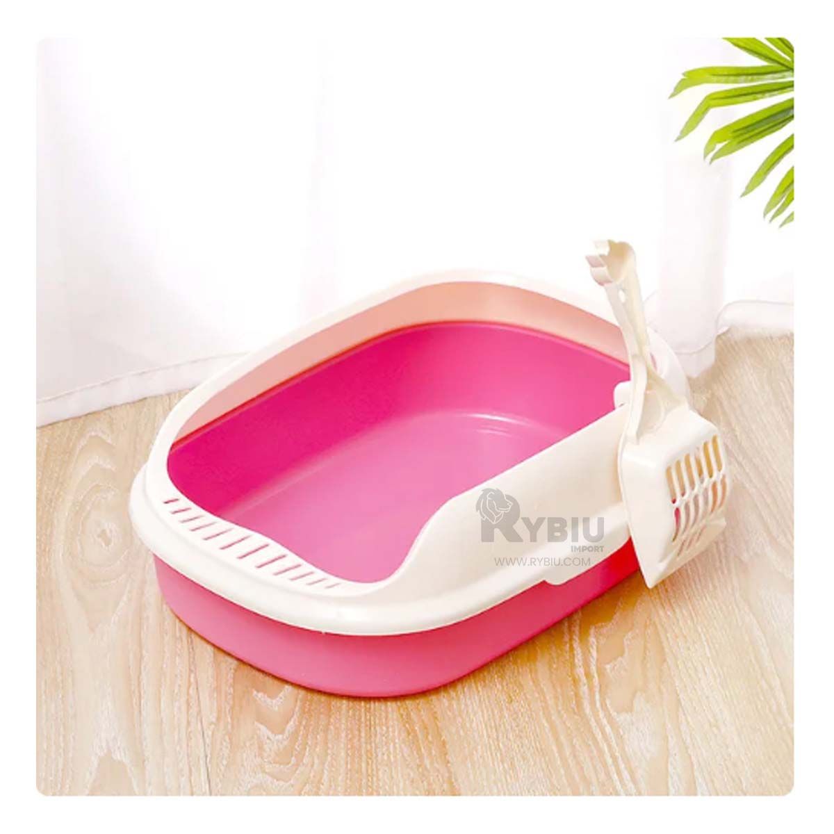 GENERICO - Arenero Removible sin Techo en Tono Rosado Y+Agendita