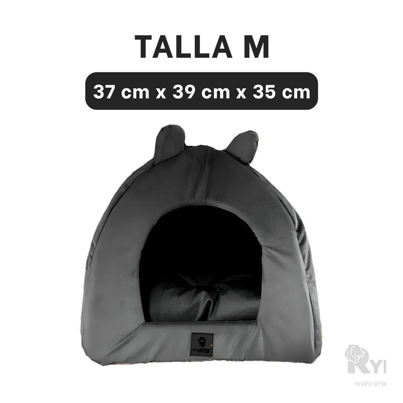 RYBIU IMPORT - Litera Canina Talla M en Negro Y+Regalo Ligas para Peinar