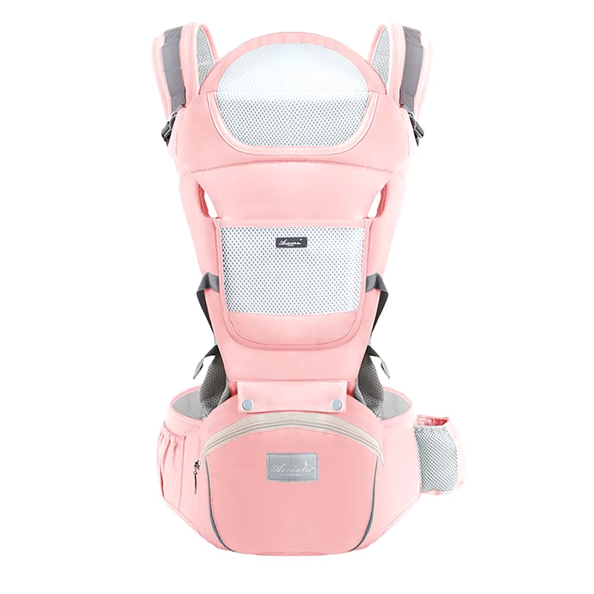 GENERICO - Canguro portabebés 9 posiciones en 1 ergonómico color rosado