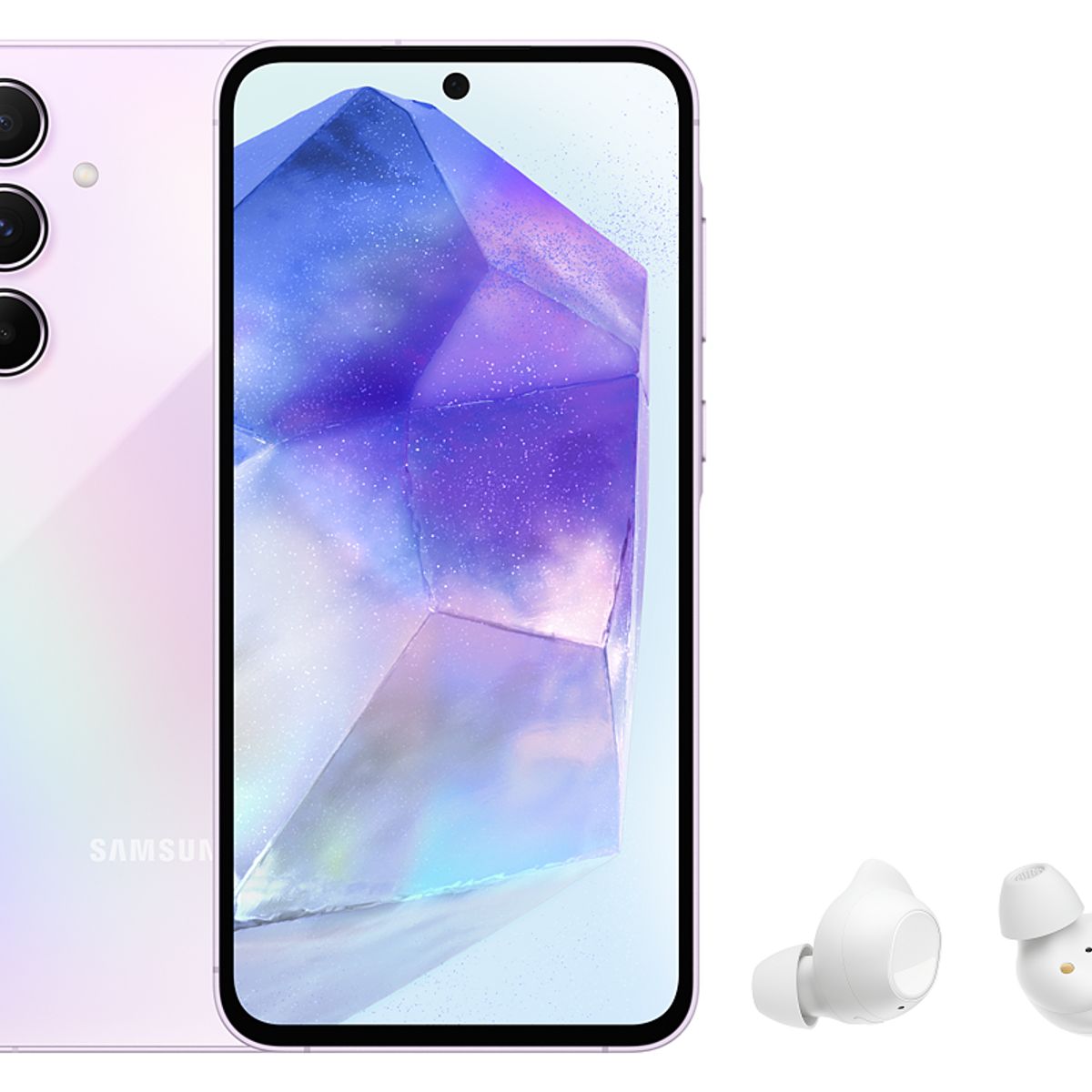 SAMSUNG - Celular Samsung Galaxy A55 5G 256GB Lila + Buds FE
