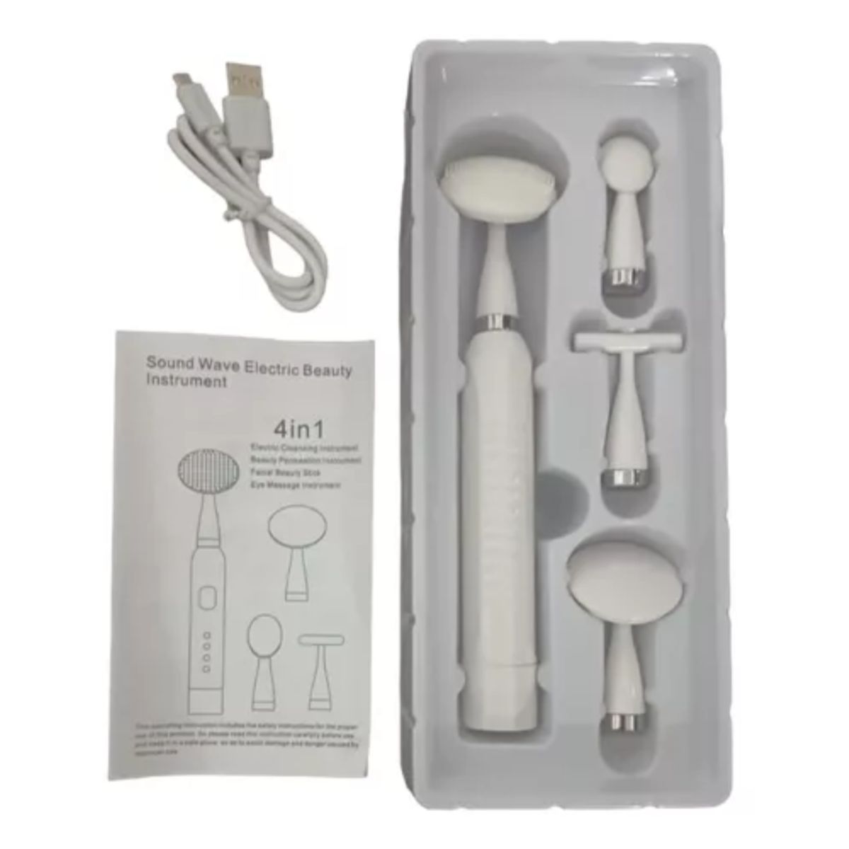 GENERICO - Masajeador Limpiador Facial Sonico Blanqueador Facial