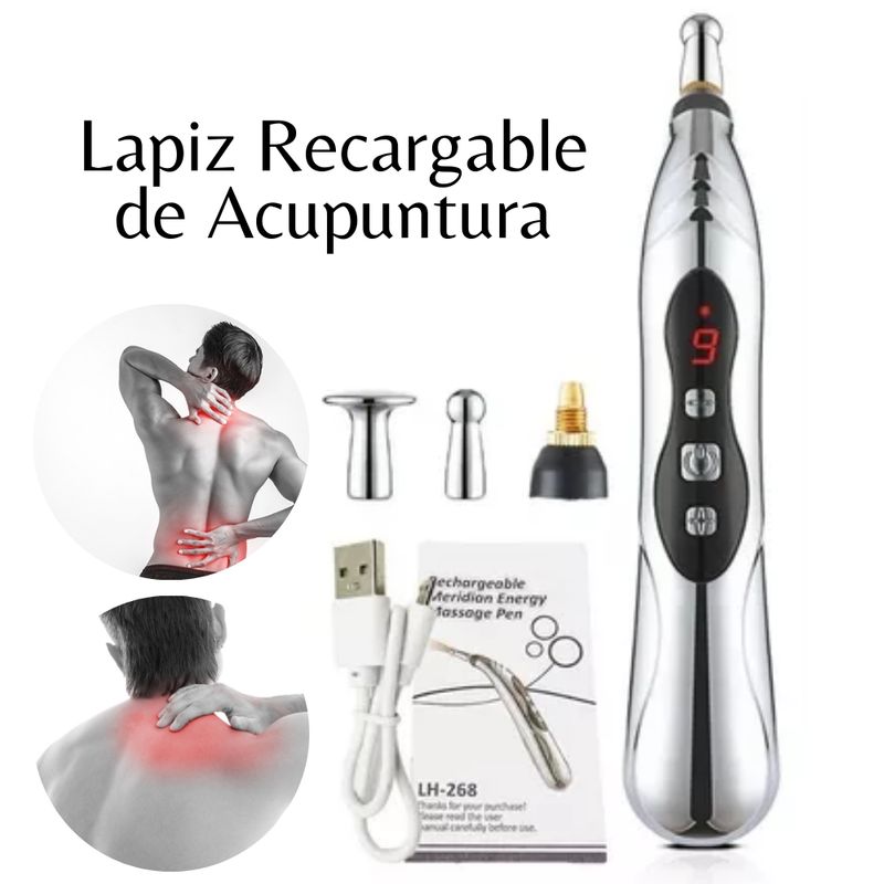 GENERICO - Masajeador de Lapiz  Acupuntadora - Recargable