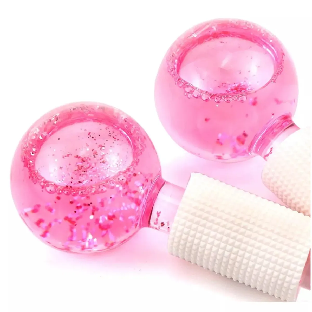 GENERICO - Rodillo Masajeador Facial Esferas Frias Vidrio Ice Globes
