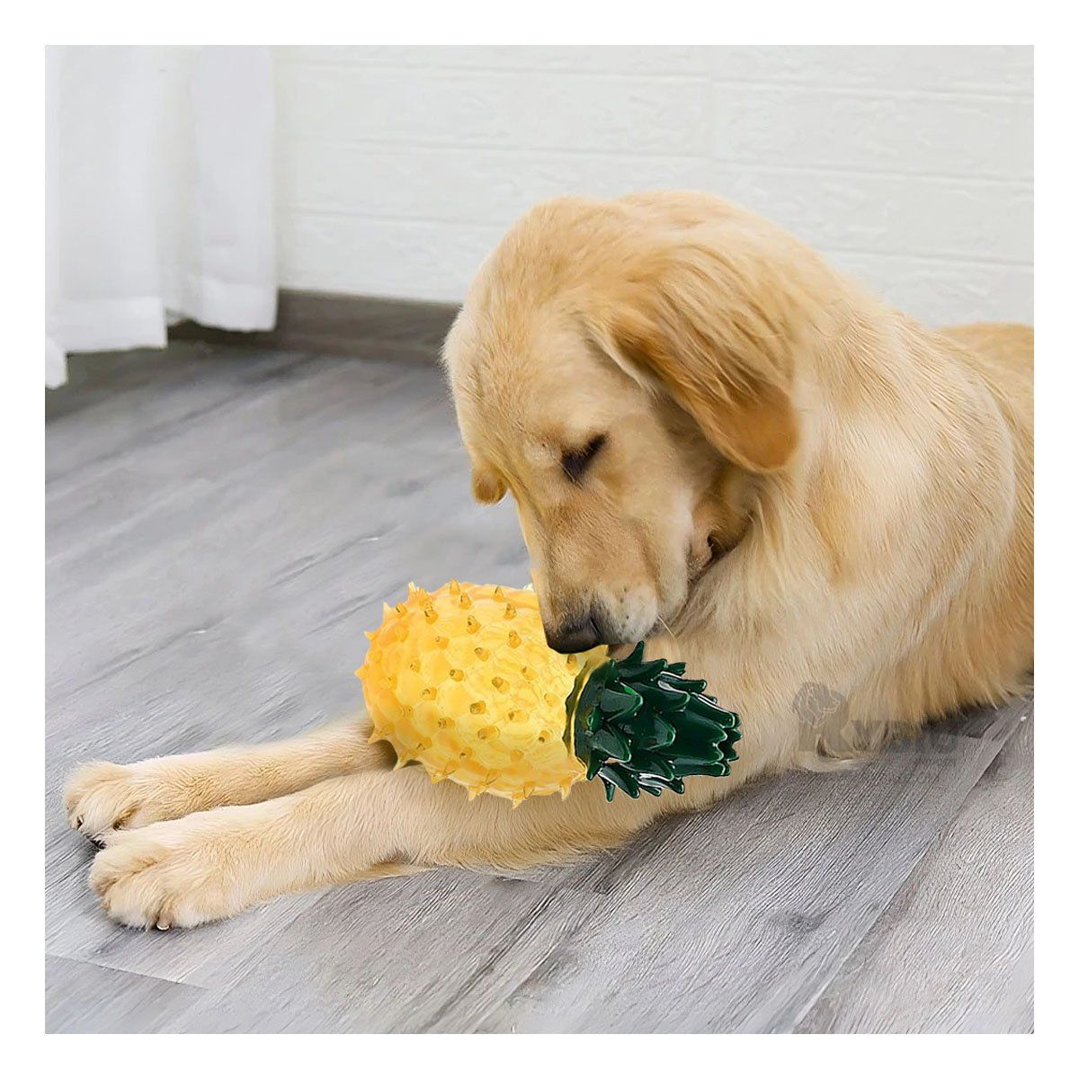 GENERICO - Mordedor Interactivo Amarillo Y+Banderitas Adhesivas