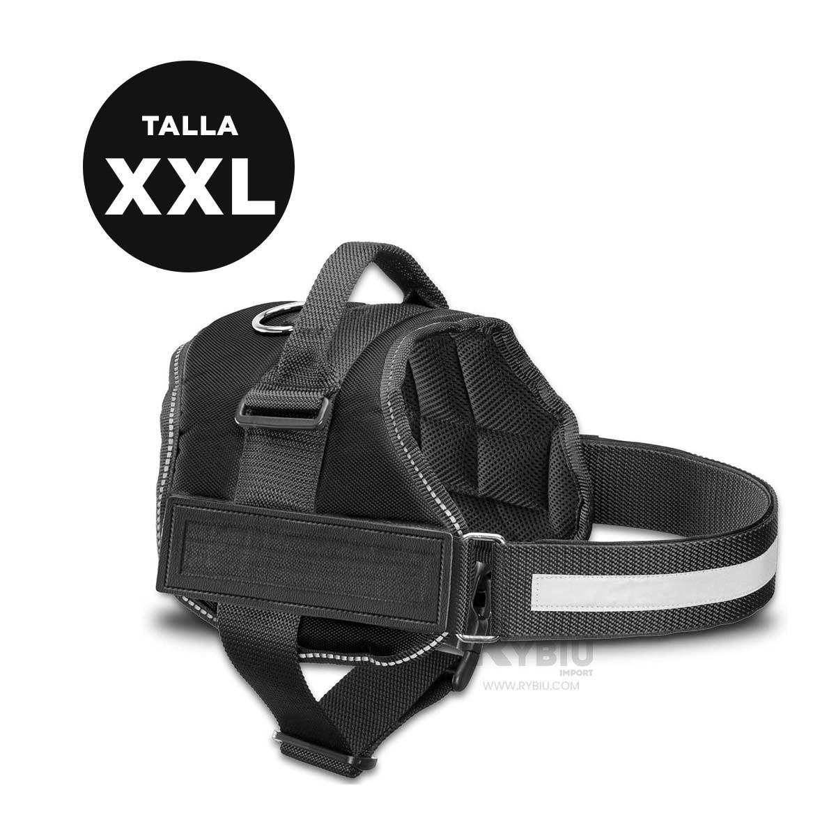 RYBIU IMPORT - Pechera de Seguridad para Can en Negro XXL Y+Regalo Stickers