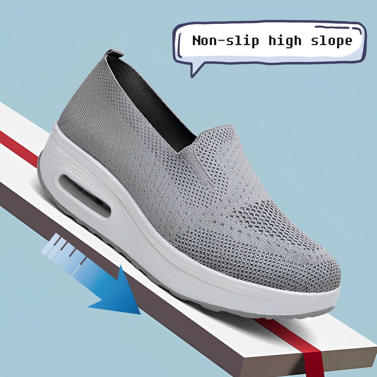 TIOZONEY - Zapatillas casuales para Mujer -Gris