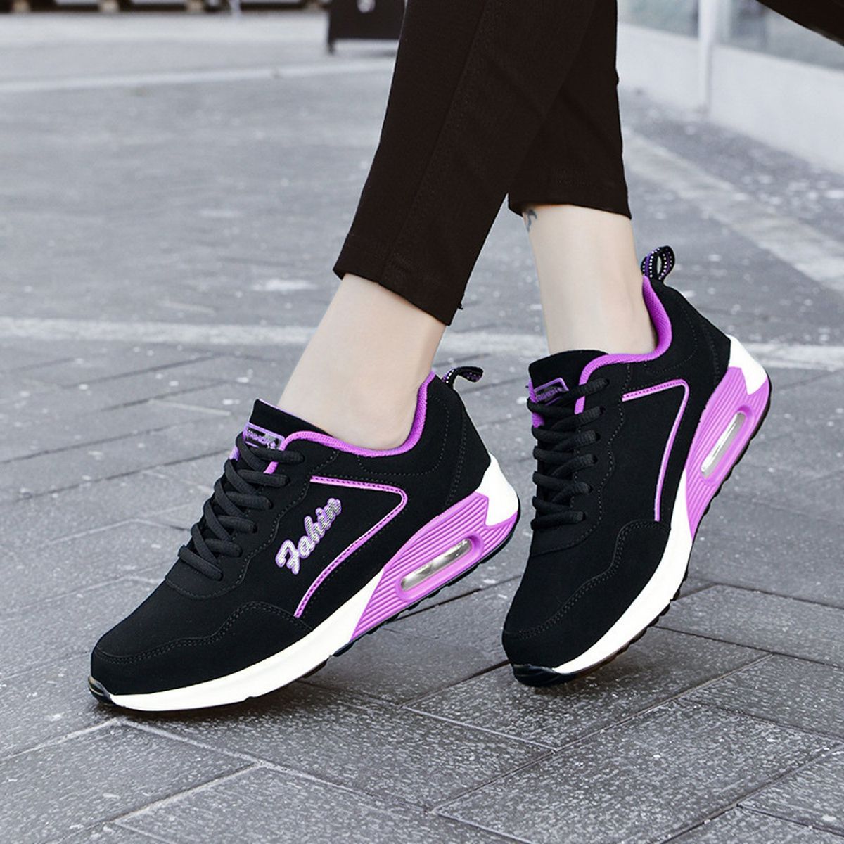 TIOZONEY - Zapatillas casuales para Mujer - Morado