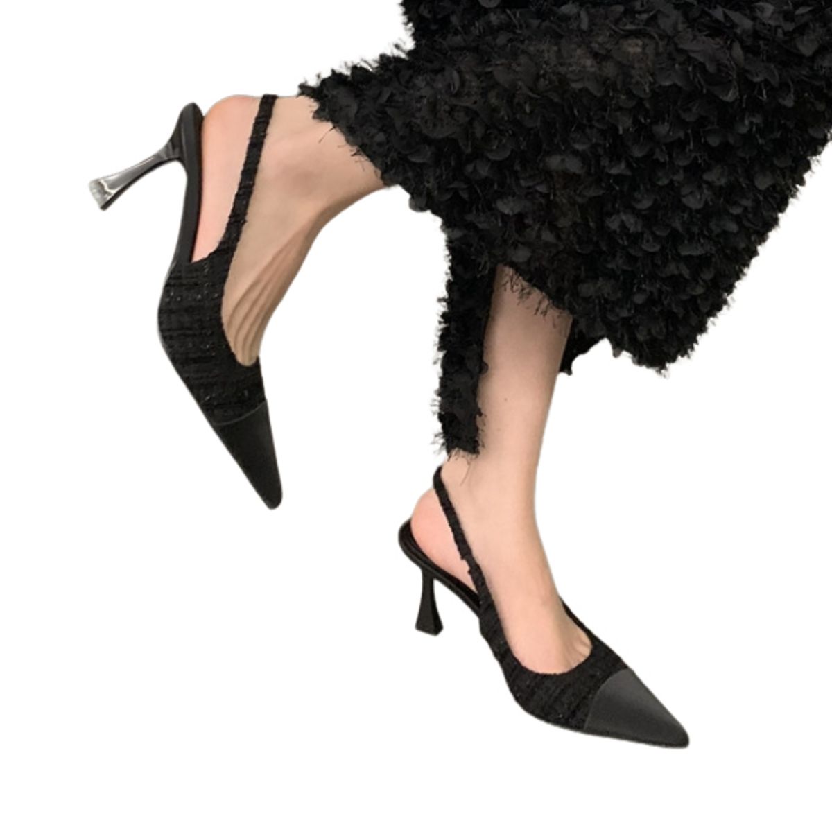 BLWOENS - Zapatos Tacones altos femeninos en verano - Negro_.