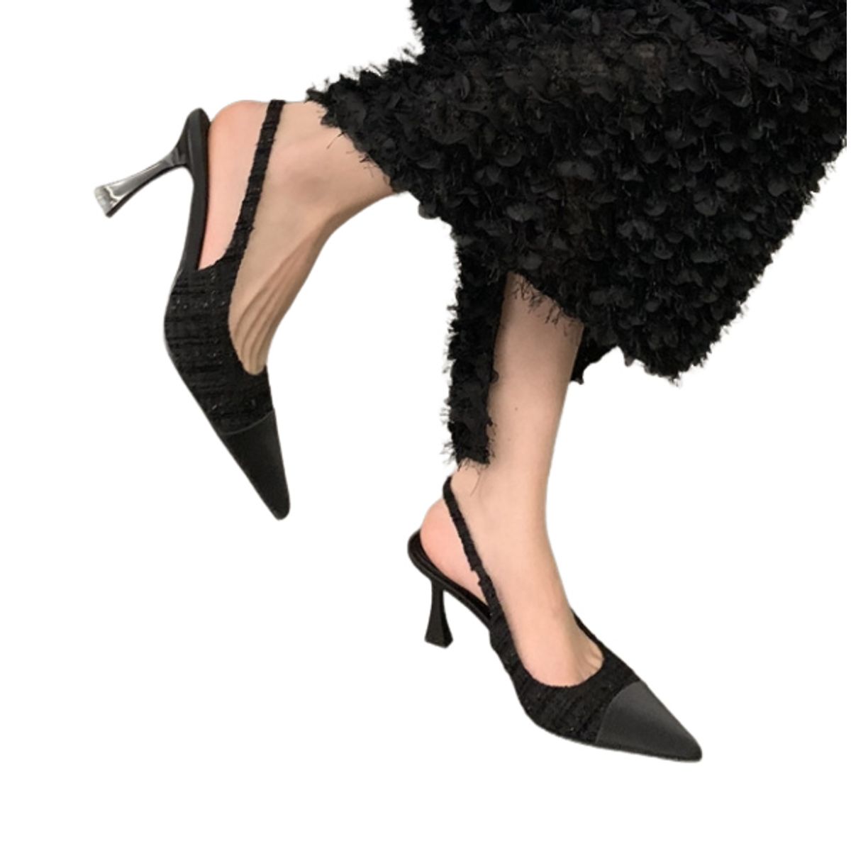 BLWOENS - Zapatos Tacones altos femeninos en verano - Negro_.