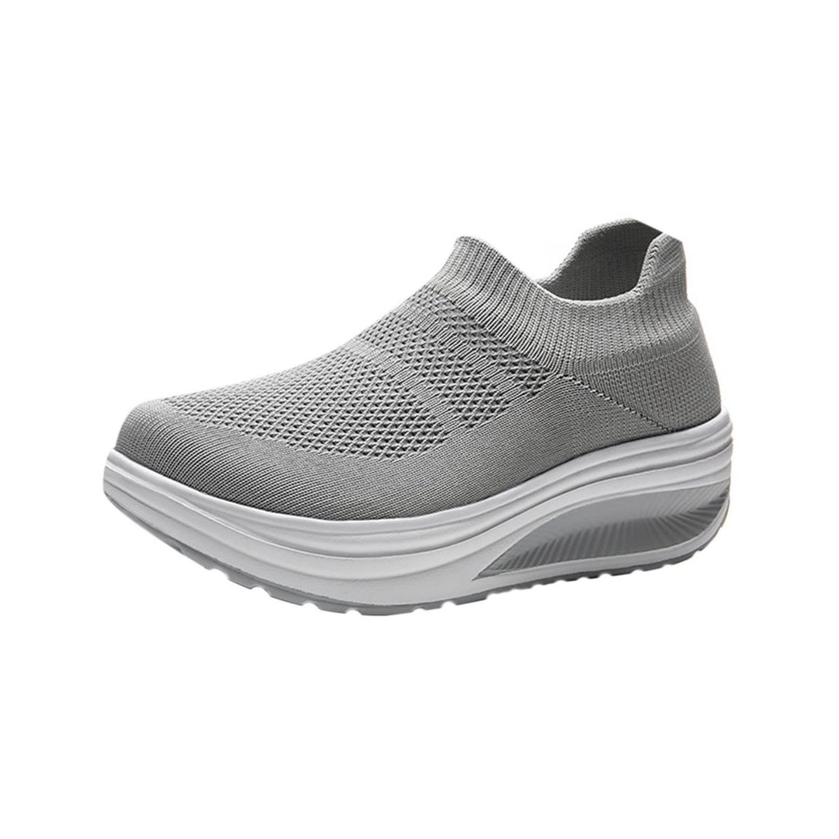 TIOZONEY - Zapatillas casuales para Mujer -Gris