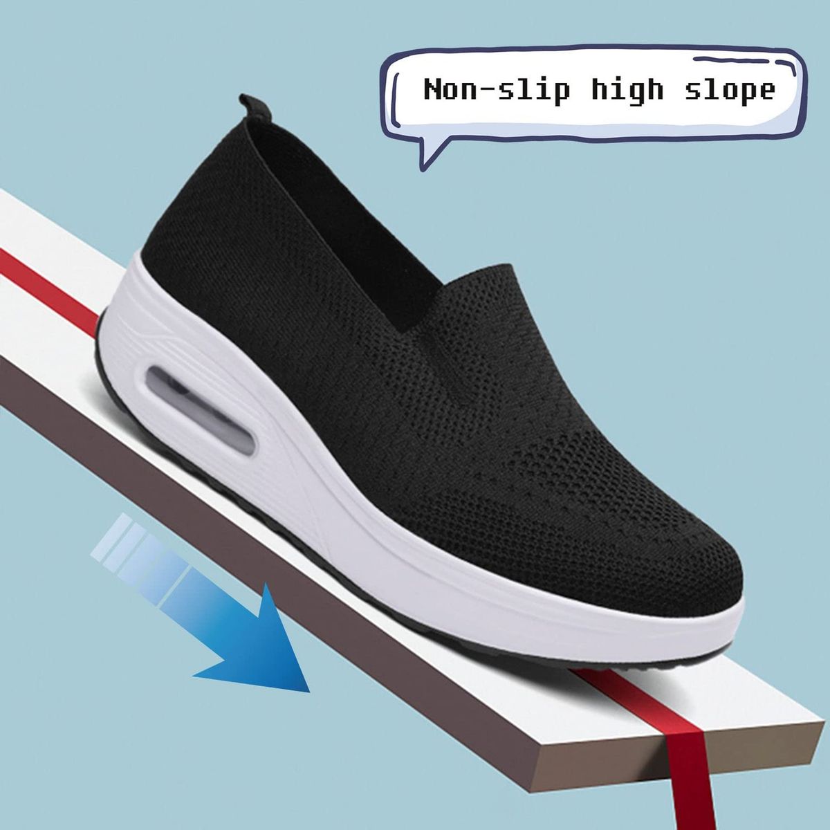 TIOZONEY - Zapatillas casuales para Mujer - Negro