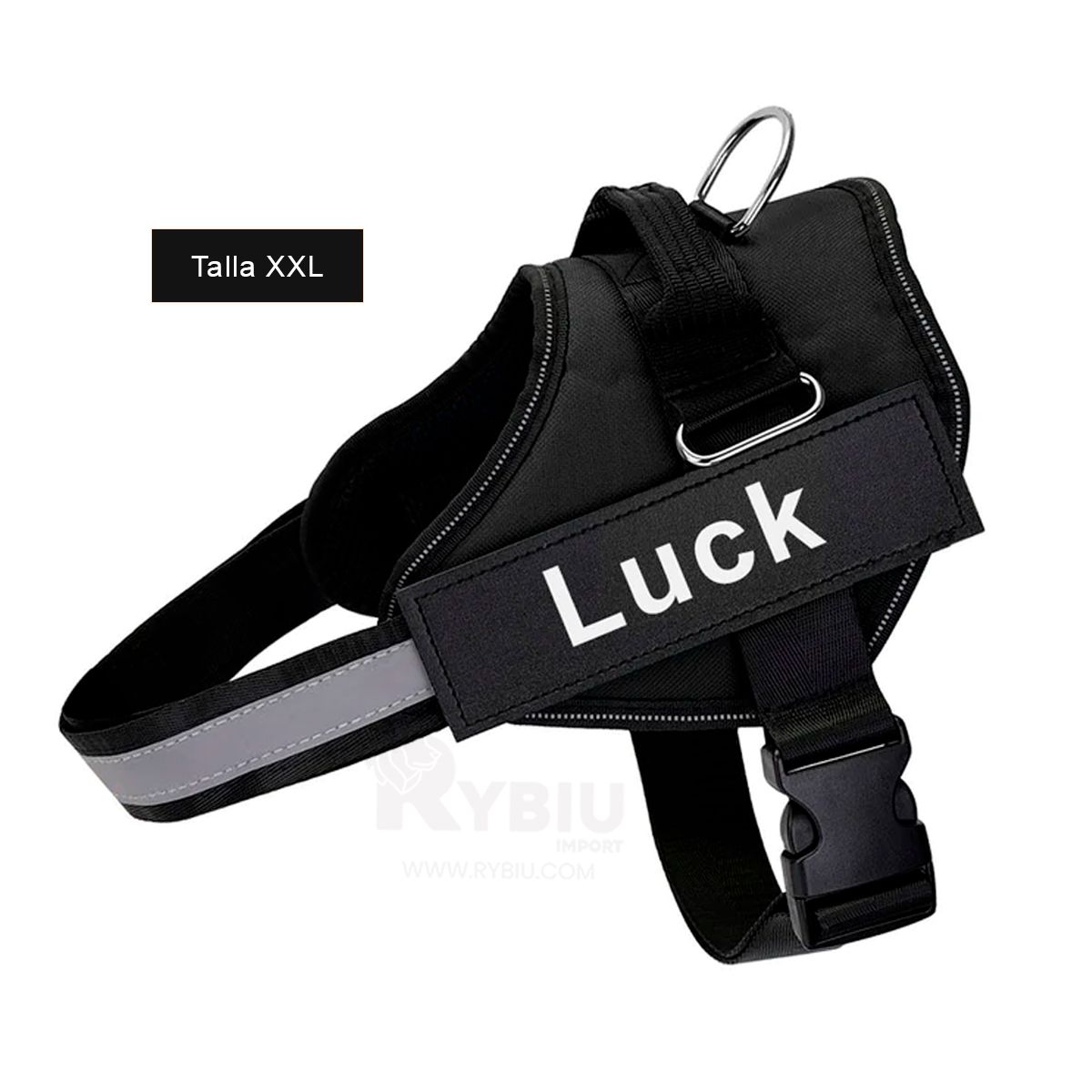 RYBIU IMPORT - Pechera para Perro Service en Negro enTalla XXL