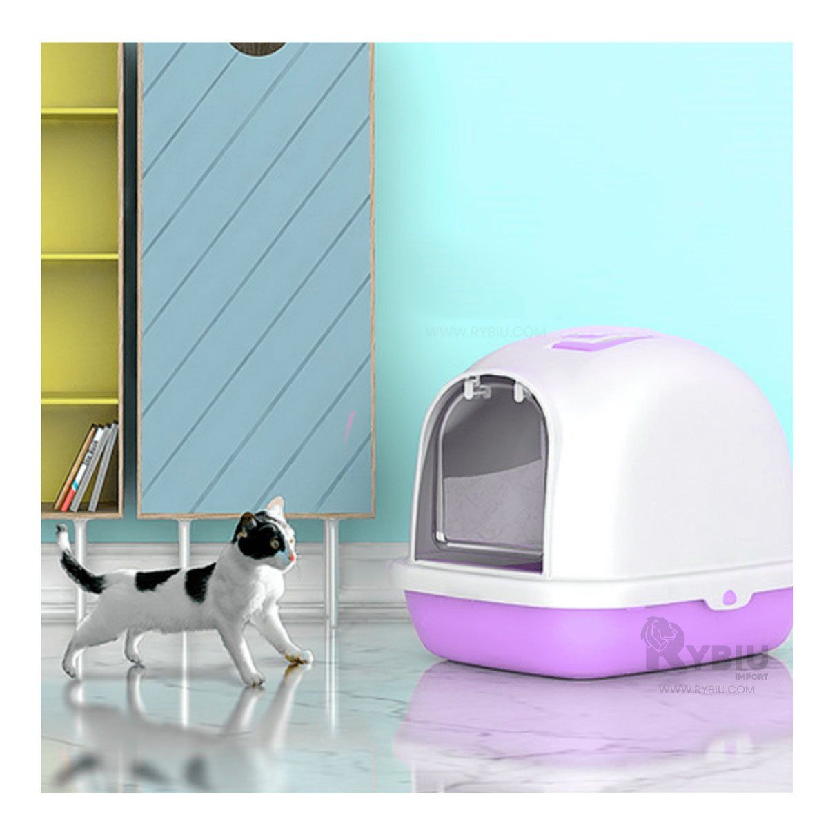 GENERICO - Arenero para el Hogar con Pala en Lila Y+Regalo Agendita