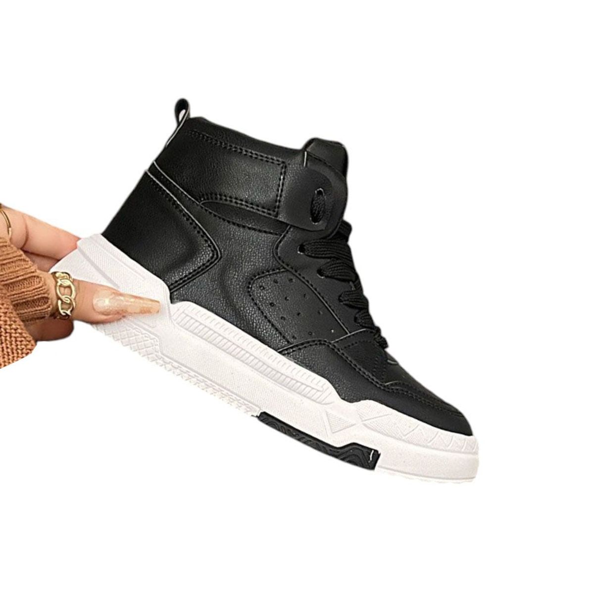 GENERICO - Zapatilla Mujer Classic Pasador Cruzado 2086L-55 Color Negro