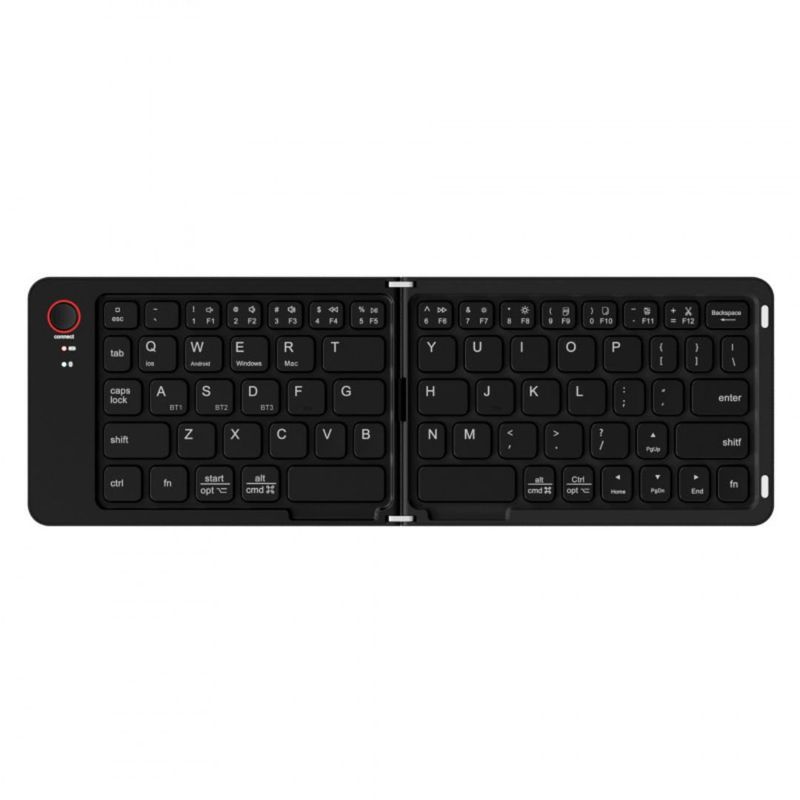 GENERICO - Teclado Inalámbrico Plegable Bluetooth Multidispositivo CMK-B023 Negro