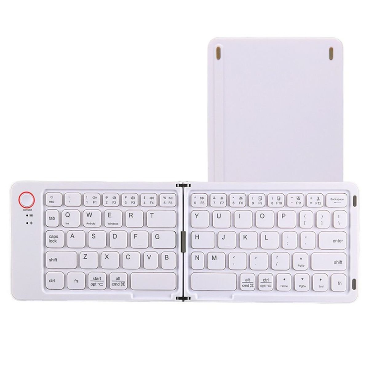 GENERICO - Teclado Inalámbrico Plegable Bluetooth Multidispositivo CMKB023 Blanco