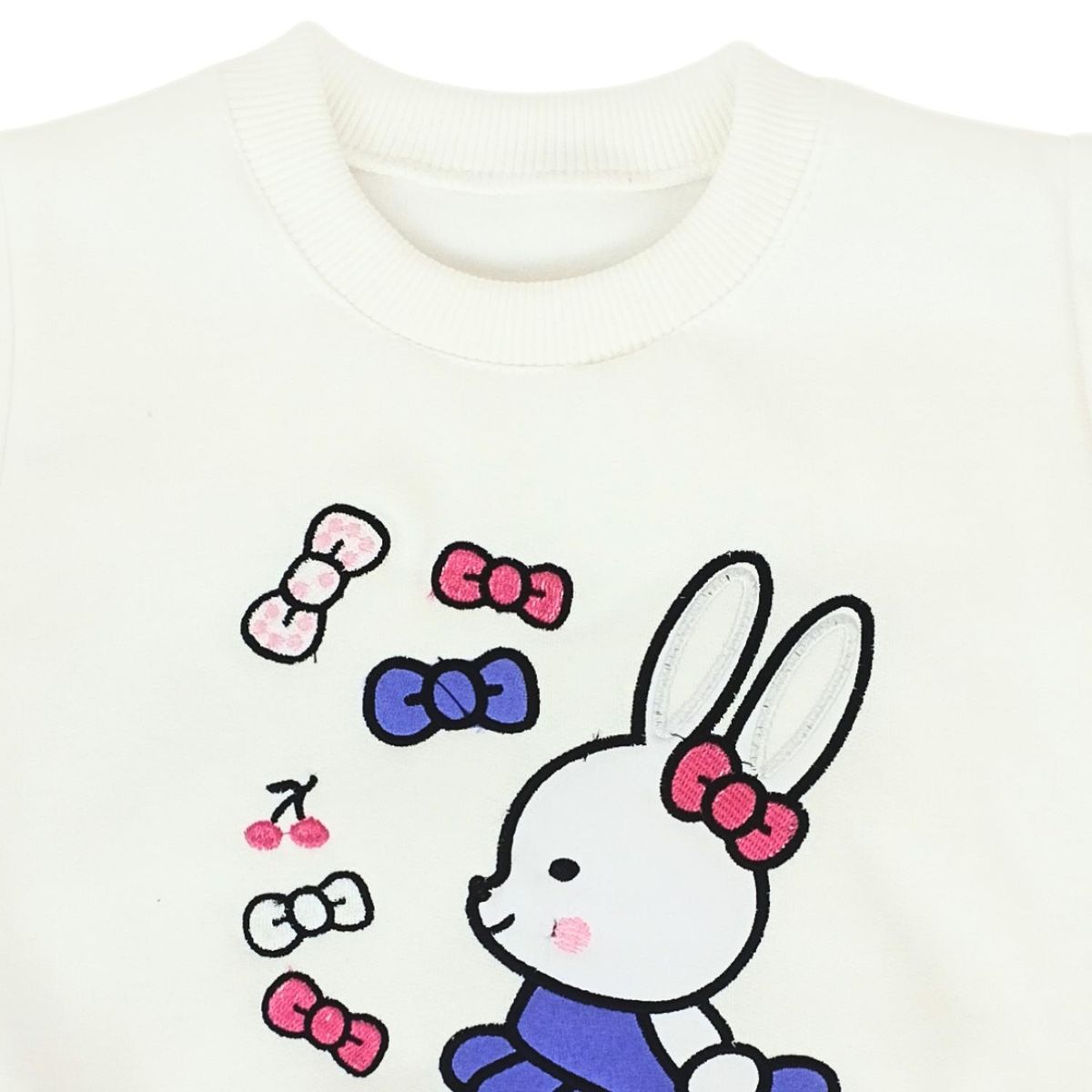 GENERICO - Conjunto Franela reactiva - 2 piezas - Conejita - Blanco