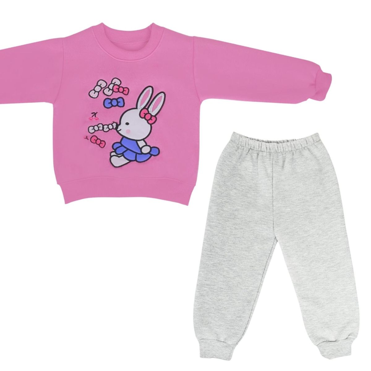 GENERICO - Conjunto Franela reactiva - 2 piezas - Conejita - Chicle