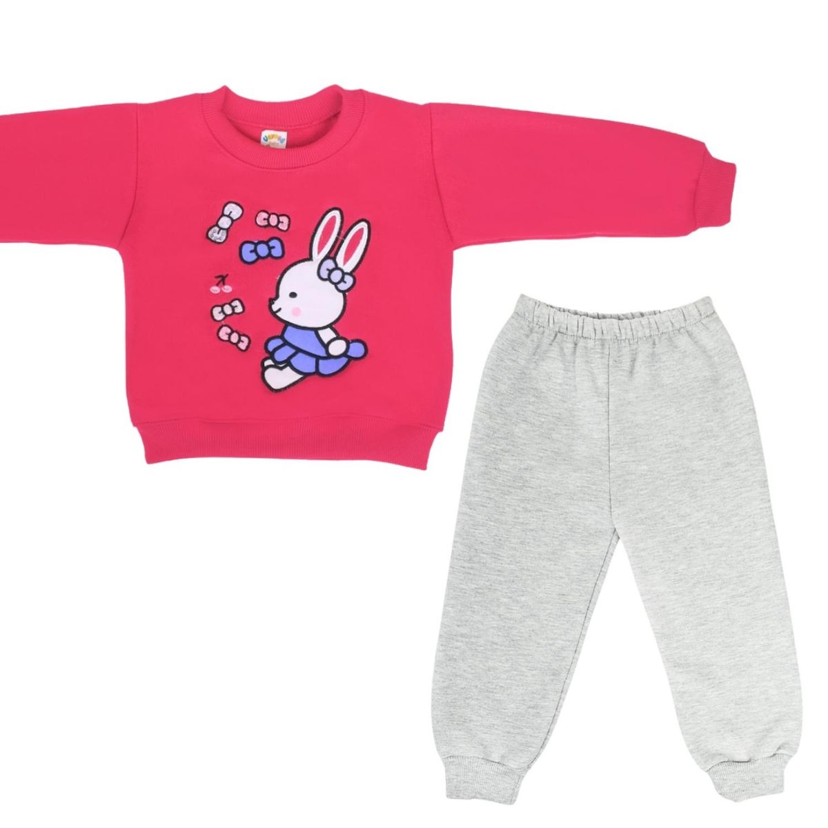 GENERICO - Conjunto Franela reactiva - 2 piezas - Conejita - Fucsia