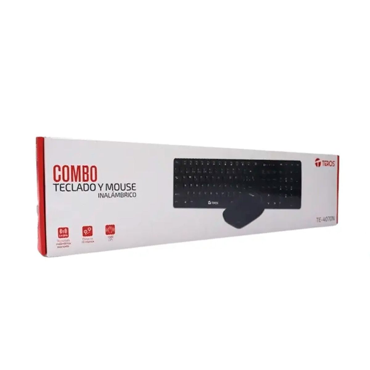 TEROS - Kit Inalámbrico Teclado + Mouse TEROS TE-4061N 24GHz