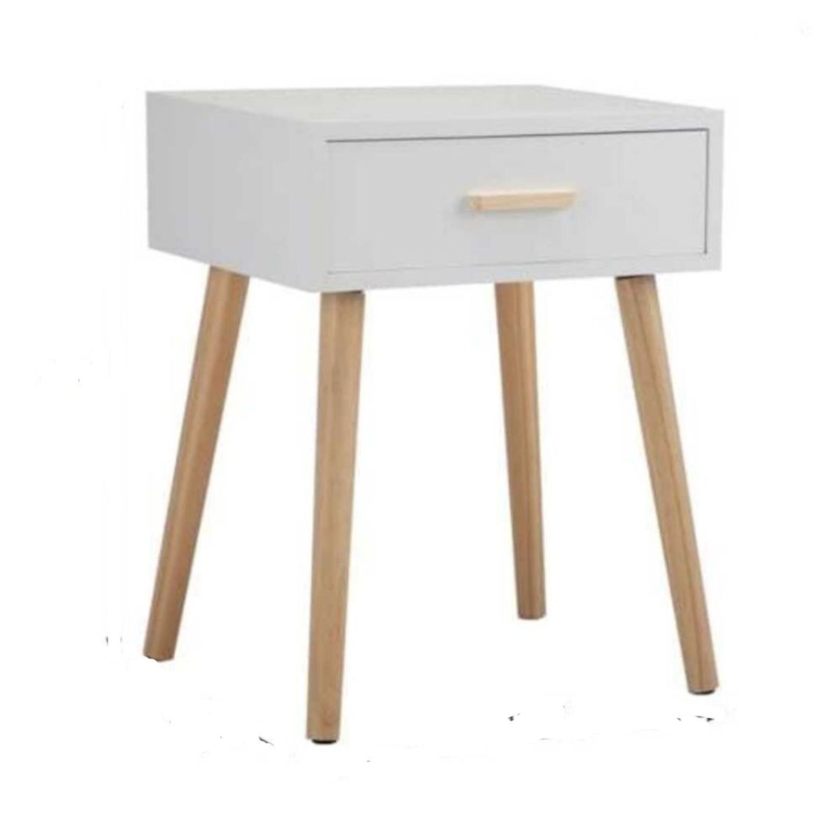 TU MESITA - Velador Vintage Montreal Melamine Blanco