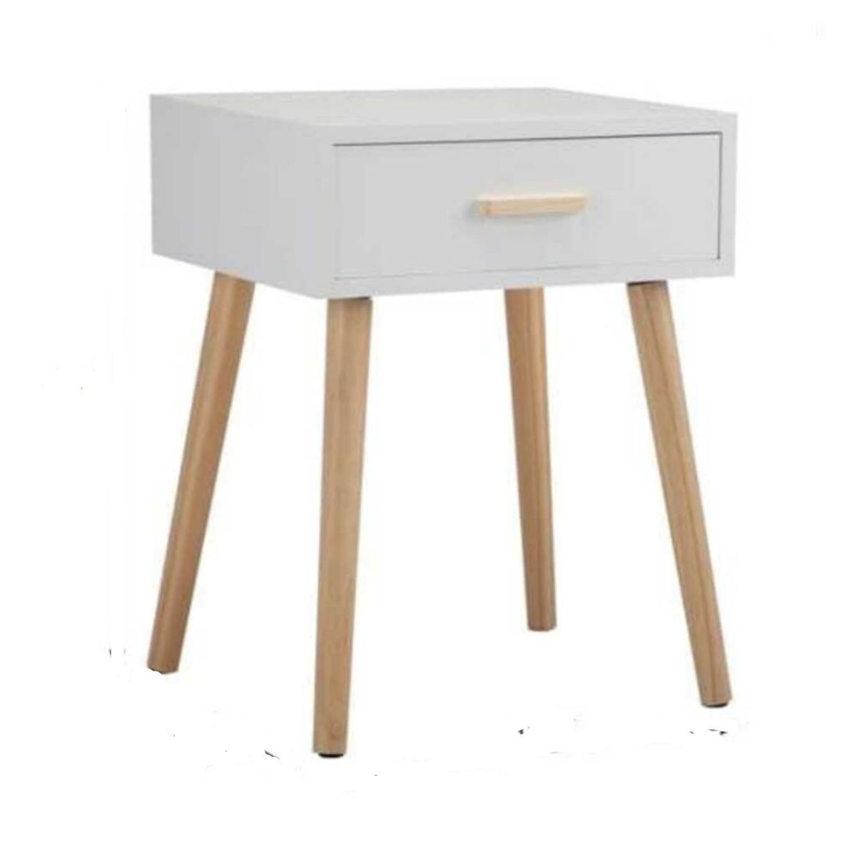 TU MESITA - Velador Vintage Montreal Melamine Blanco