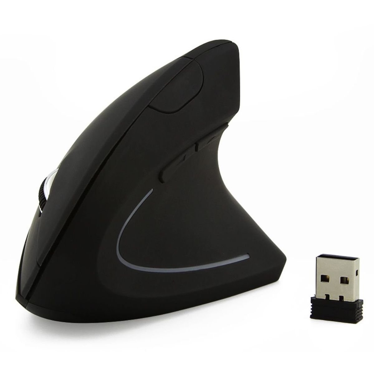 GENERICO - Mouse Ergonómico Inalámbrico Vertical con Adaptador Bluetooth JSY-5DW