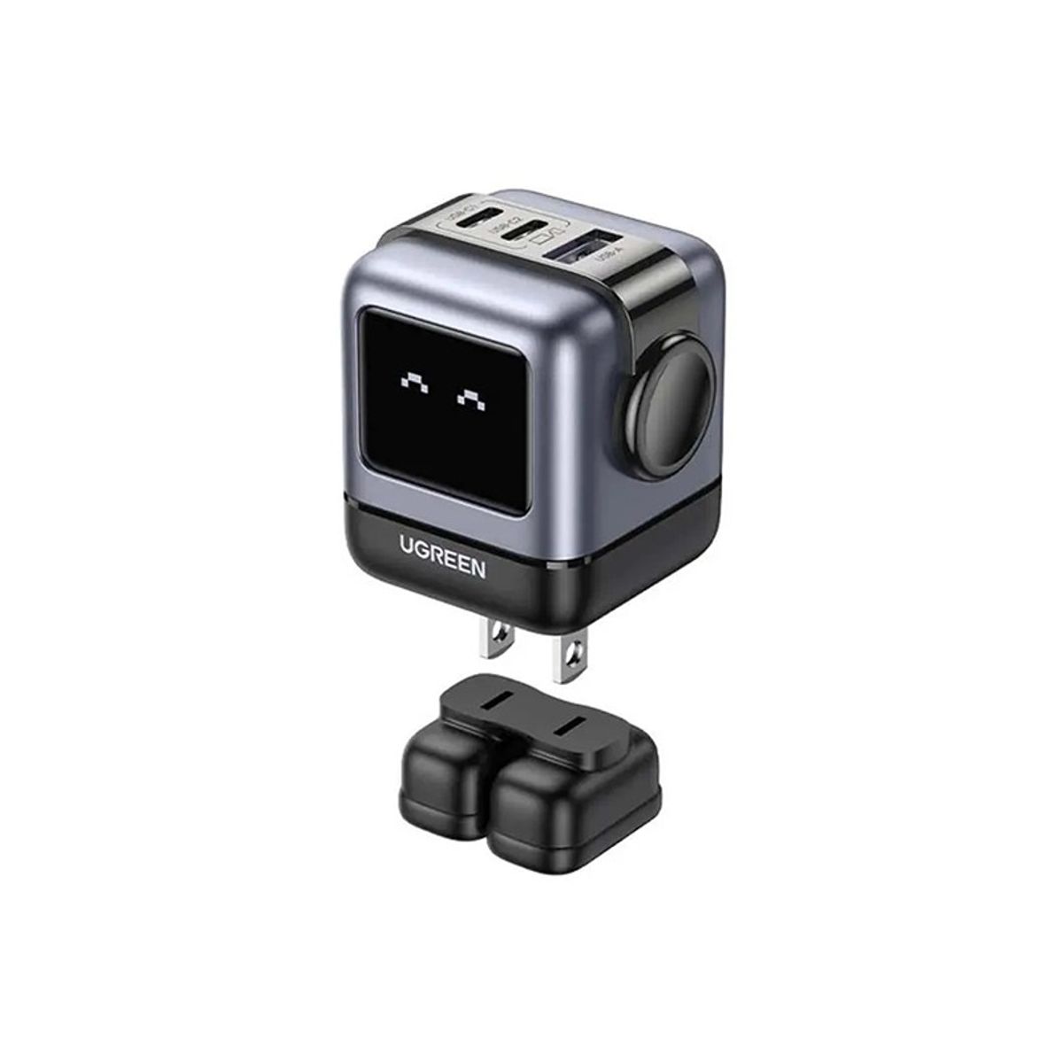 UGREEN - Cargador USB-C Ugreen Robot 65w Multipuerto Gan Nexode 15570