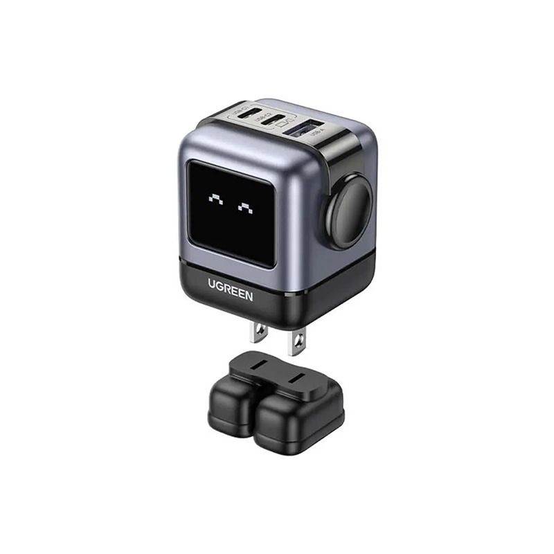 UGREEN - Cargador USB-C Ugreen Robot 65w Multipuerto Gan Nexode 15570