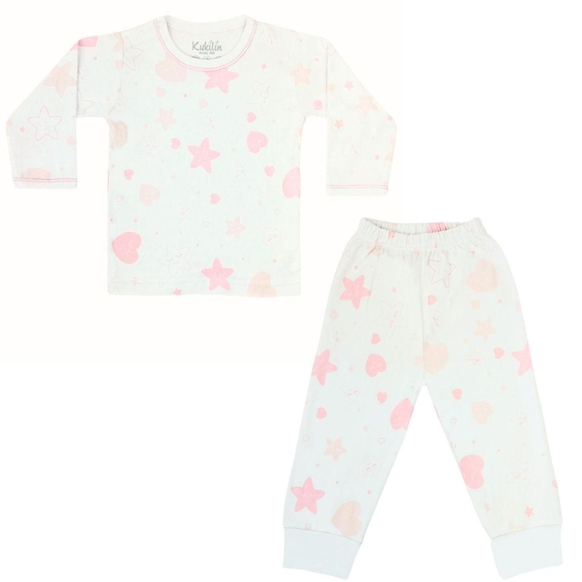 GENERICO - Pijama Bebe Niña - Algodon - Estrellas